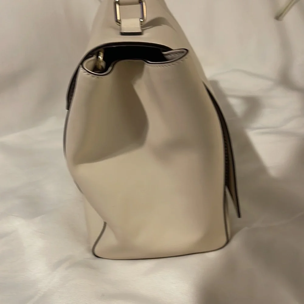 Kate Spade Laurel Magnolia Park Cream Satchel Crossbody Detachable Strap - Picture 6 of 16